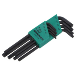Set chei; Torx®; TX09,TX10,TX15,TX20,TX25,TX27,TX30,TX40; lungă