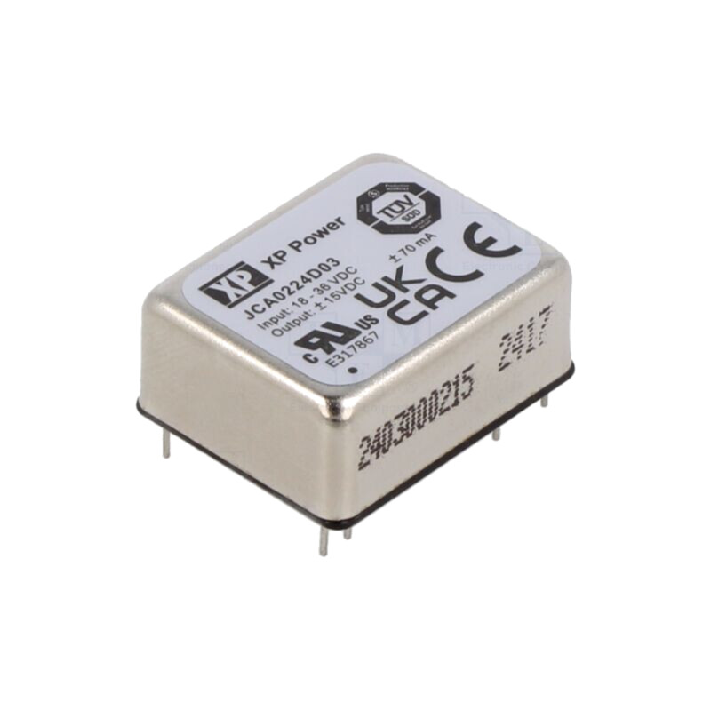 Convertor: DC/DC; 2W; Uintr: 18÷36VDC; Uieş: 15VDC; Uieş2: -15VDC