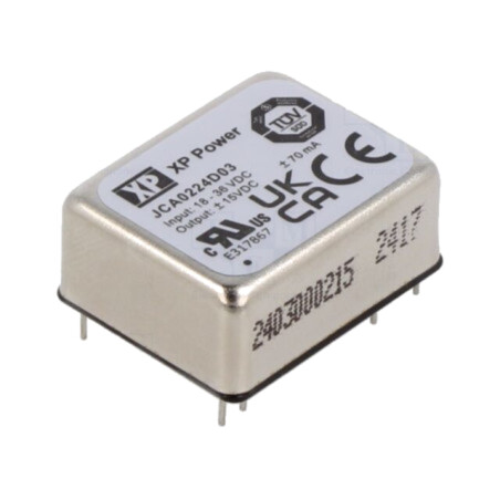 Convertor: DC/DC; 2W; Uintr: 18÷36VDC; Uieş: 15VDC; Uieş2: -15VDC