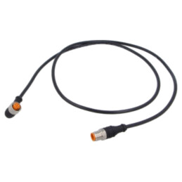 Cablu de conectare; M12; PIN: 4; 1m; mufă; 4A; 1200; -25÷80°C; IP67
