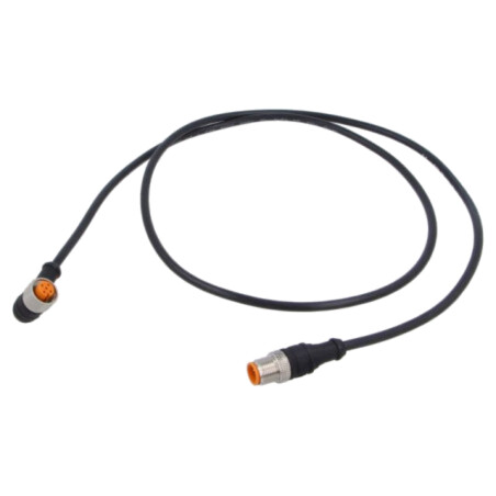 Cablu de conectare; M12; PIN: 4; 1m; mufă; 4A; 1200; -25÷80°C; IP67