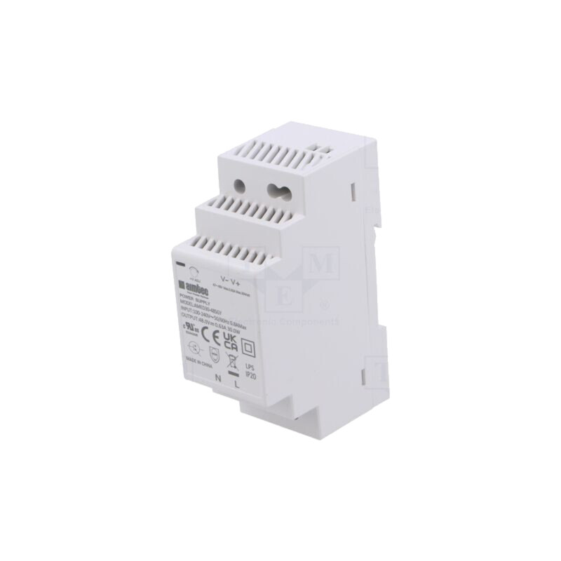 Alimentator: pulsatoriu; pentru şină DIN; 30W; 48VDC; 630mA; 3kV