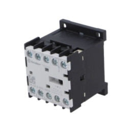 Contactor: 4-polar; NO x3 + NO; 24VAC; 9A; pentru şină DIN; 6K