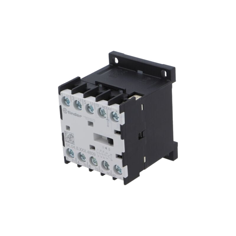Contactor: 4-polar; NO x3 + NO; 24VAC; 9A; pentru şină DIN; 6K