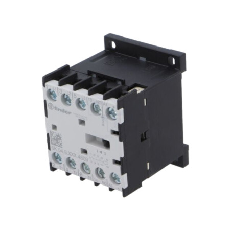 Contactor: 4-polar; NO x3 + NO; 24VAC; 9A; pentru şină DIN; 6K