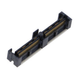 Conector: PCB-PCB; mamă; PIN: 104; 0,635mm; QFS; aurit; SMT; soclu