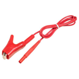 Cablu de măsurare; mufă banană 4 mm,clemă crocodil; Unom: 1kV