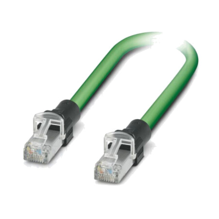 Patch cord; SF/UTP; 5; litat; Cu,cositorit; PUR; verde; 0,5m; 22AWG