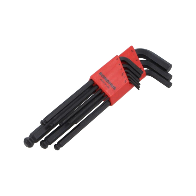 Set chei; imbus,sferic; ProTanium®,oţel; lungă; GorillaProof®