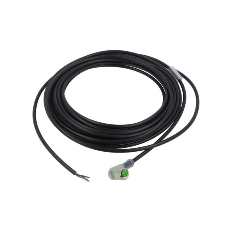 Cablu de conectare; M12; PIN: 4; în unghi; 10m; mufă; 4A; -30÷80°C