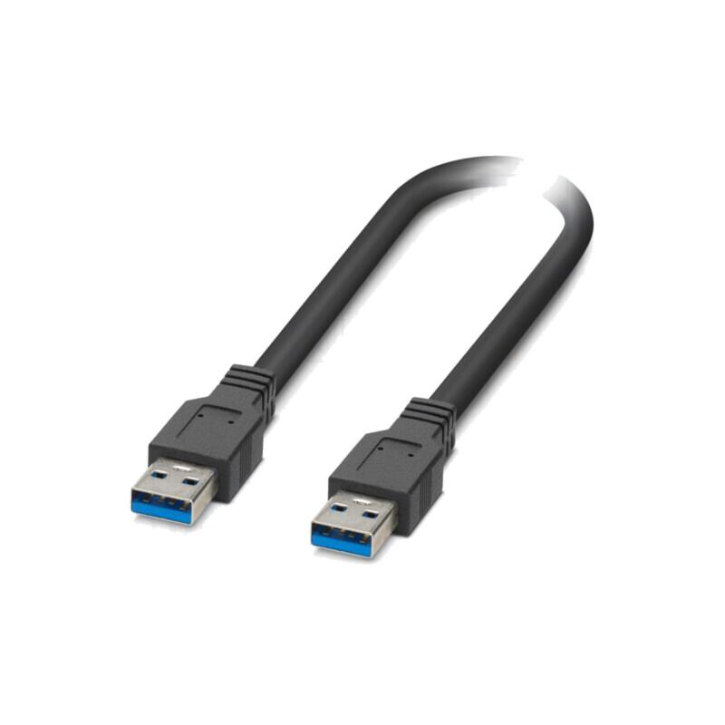 Cablu; USB 3.2; USB A mufă,din ambele părţi; 3m; negru; Fire: Cu
