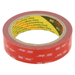 Bandă: de fixare; W: 25mm; L: 5,5m; Thk: 0,4mm; acril; gri; 31N/cm