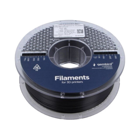 Filament: ABS; 1,75mm; neagră; 225÷240°C; 1kg; High Speed