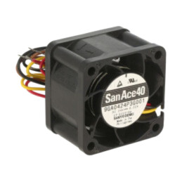 Ventilator: DC; axial; 24VDC; 40x40x28mm; 36,6m3/h; 53dBA; bilă
