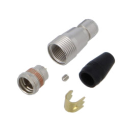 Conector: circular; HR25; lipire; PIN: 4; mufă; pe cablu; tată; drept