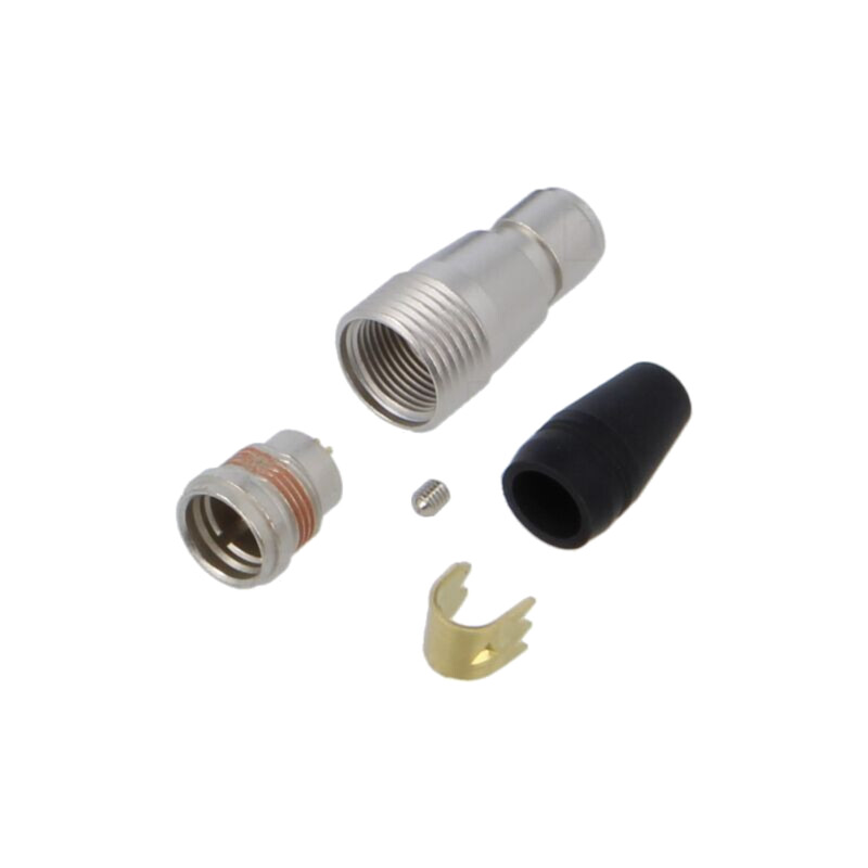 Conector: circular; HR25; lipire; PIN: 4; mufă; pe cablu; tată; drept Conector: circular; HR25; lipire; PIN: 4; mufă; pe cablu; tată; drept