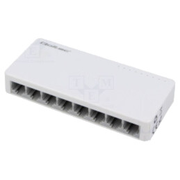 Switch Fast Ethernet; albă; 150m; Kit: cablu DC,alimentator