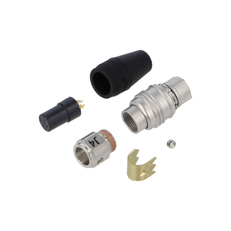 Conector: circular; HR25; lipire; PIN: 4; mufă; pe cablu; mamă; drept Conector: circular; HR25; lipire; PIN: 4; mufă; pe cablu; mamă; drept