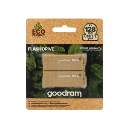 Pendrive; Eco Friendly,USB 3.2; 128GB; R: 60MB/s; W: 20MB/s; maro
