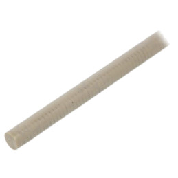 Tijă; Ø: 10mm; L: 500mm; naturală; extrudate; manşon; max.250°C