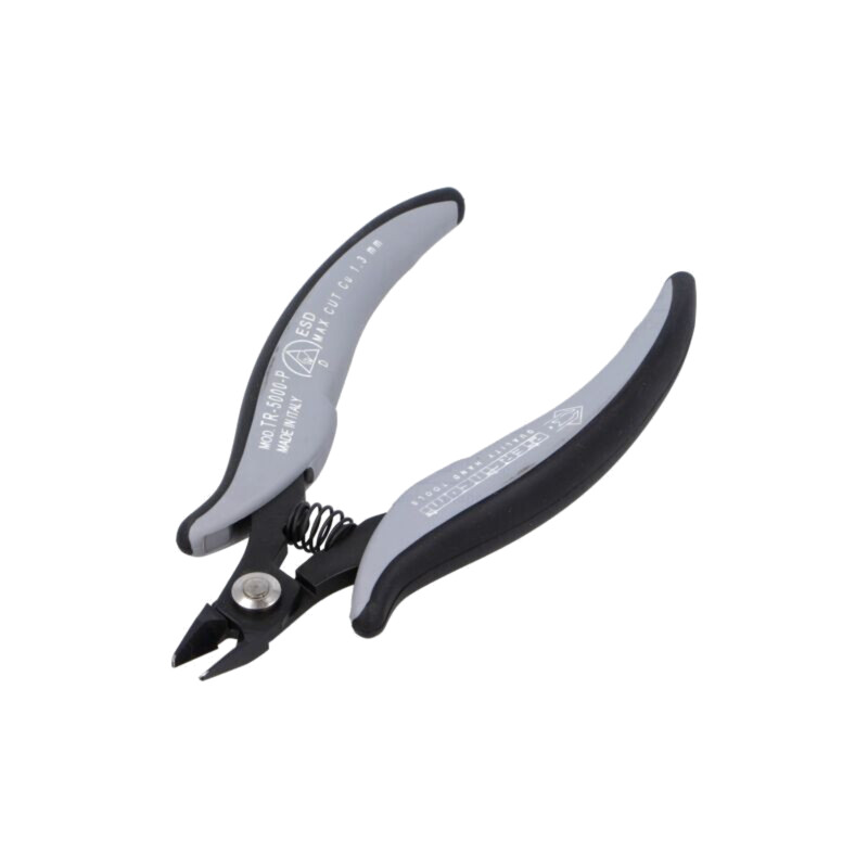 Cleşti; pt.tăiere,miniatură,curbaţi; ESD; 138mm
