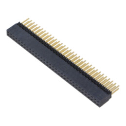 Conector: şiruri pini; tată; PIN: 64; 2,54mm; aurit; THT; soclu