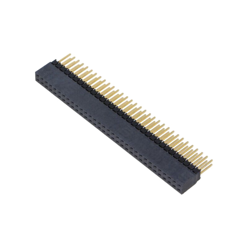 Conector: şiruri pini; tată; PIN: 64; 2,54mm; aurit; THT; soclu