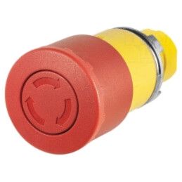 Comutator: de siguranţă; 22mm; Poz.i stab: 2; roşie; fără; IP65