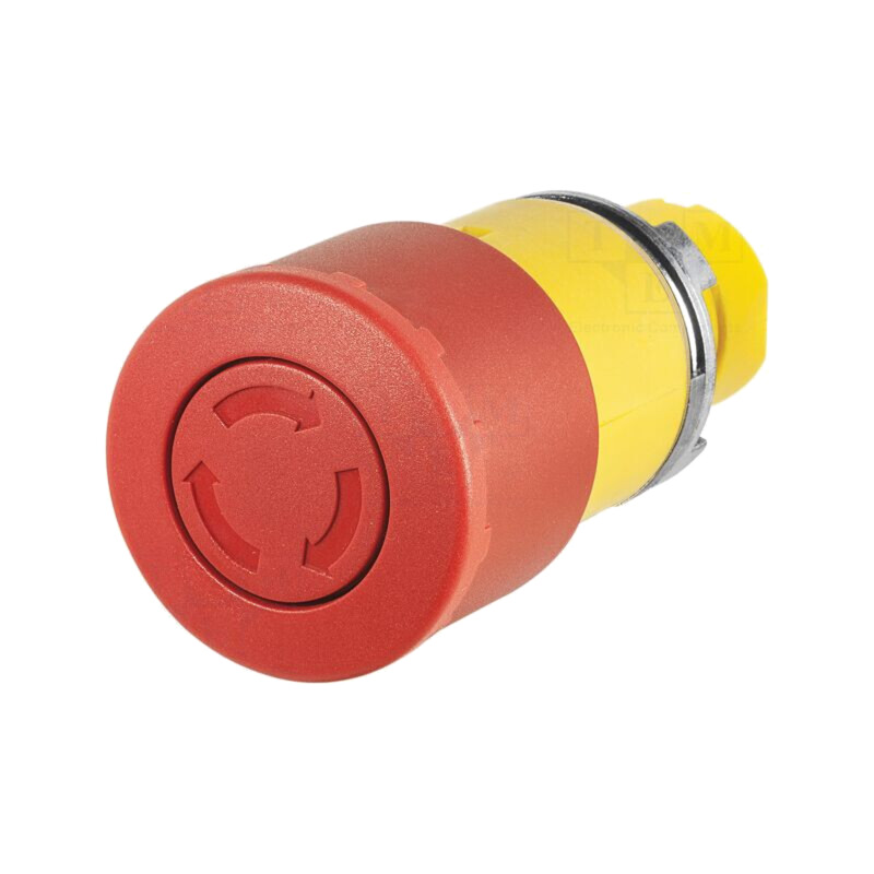 Comutator: de siguranţă; 22mm; Poz.i stab: 2; roşie; fără; IP65