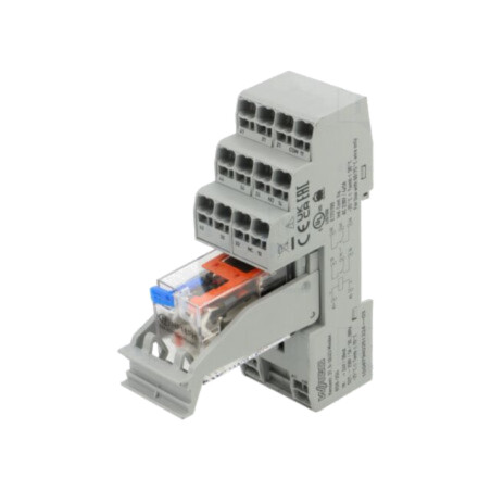 Releu: interfaţă; DPDT; Ubobină: 24VDC; 5A; 5A/250VAC