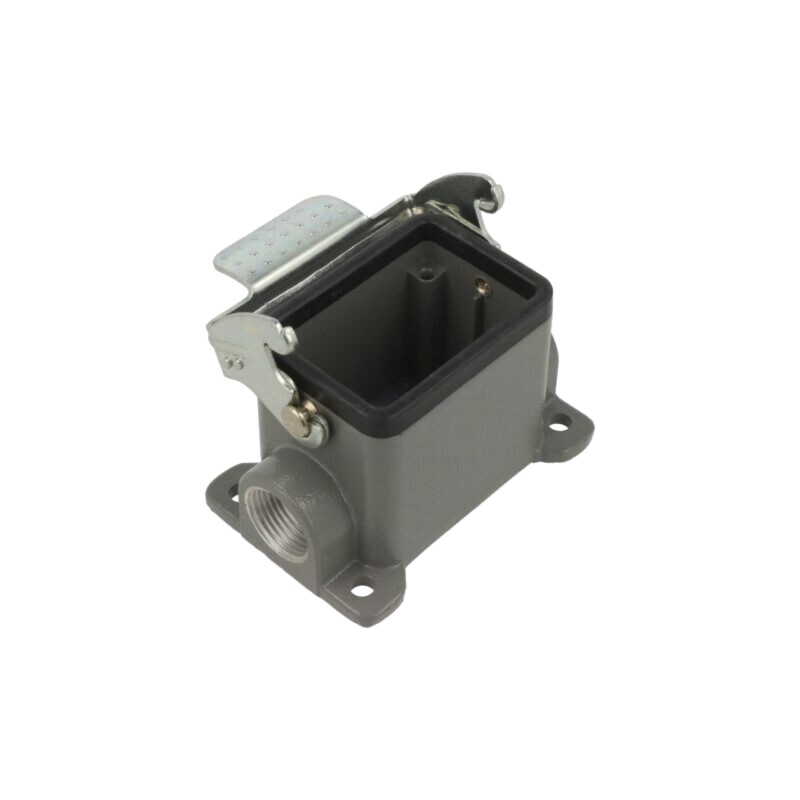 Carcasă: pentru conectori HDC; dimensiune 6B; cu clichet; metal