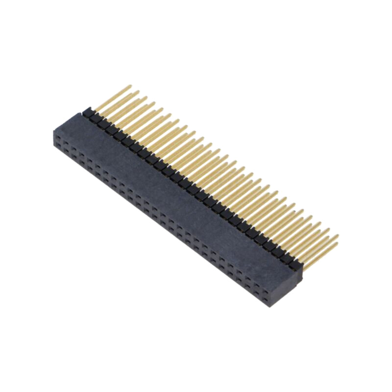 Conector: şiruri pini; tată; PIN: 64; 2,54mm; aurit; THT; soclu