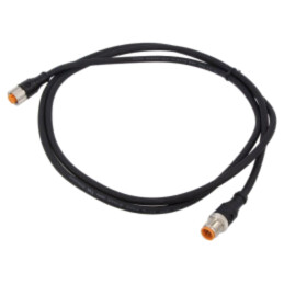 Cablu de conectare; M12; PIN: 5; 1,5m; mufă; 60VAC; 4A; 1200; IP67