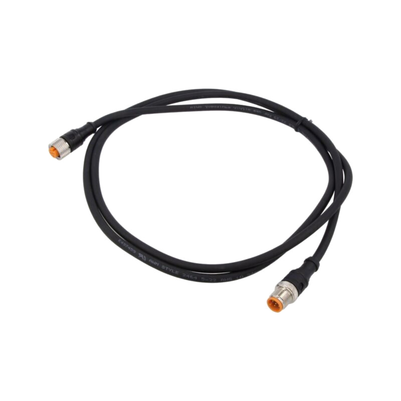 Cablu de conectare; M12; PIN: 5; 1,5m; mufă; 60VAC; 4A; 1200; IP67