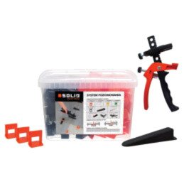 The tile leveling system; 1mm