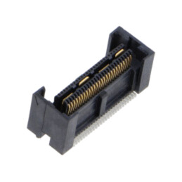 Conector: PCB-PCB; mamă; PIN: 52; 0,635mm; QFS; aurit; SMT; soclu