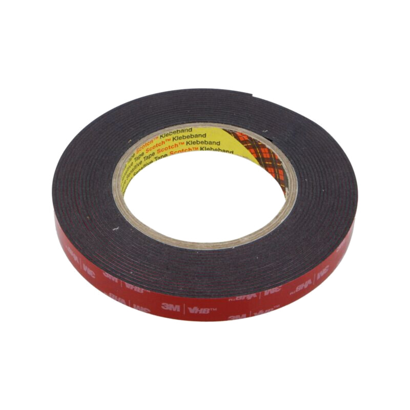 Bandă: de fixare; W: 15mm; L: 5,5m; Thk: 1,6mm; acril; neagră Bandă: de fixare; W: 15mm; L: 5,5m; Thk: 1,6mm; acril; neagră