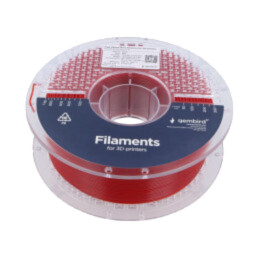 Filament: PET-G; 1,75mm; roşie; 220÷260°C; 1kg; High Speed