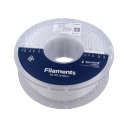 Filament: PET-G; 1,75mm; albă; 220÷260°C; 1kg; High Speed