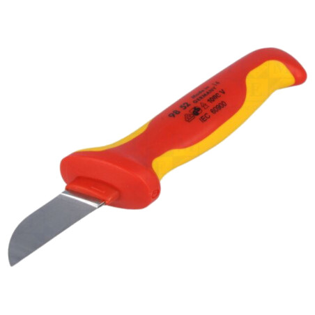 Cuţit; pentru electricieni; dreaptă; pt.cabluri; Lung.lamă: 50mm