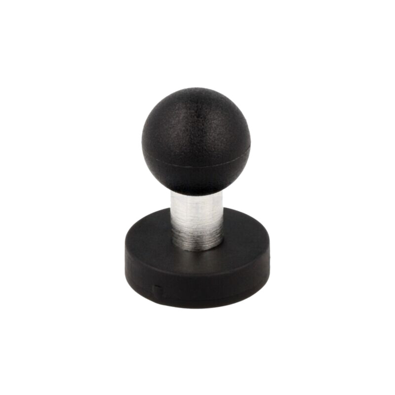 Magnet: fix; ferită (metal greu); Ø: 31mm; H: 6mm; cu buton; Ø: 16mm