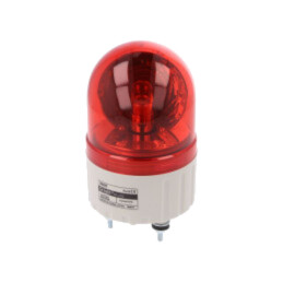 Semnalizator: luminos; lumină rotativă; roşie; S80; 24VDC; IP44
