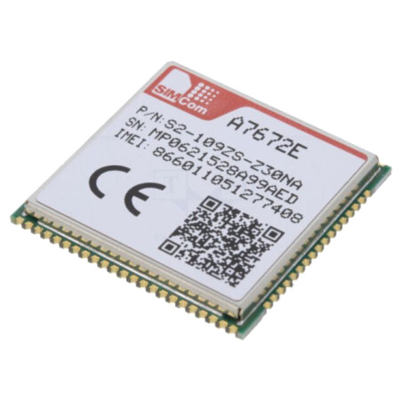 Modul: LTE; Down: 10Mbps; Up: 5Mbps; SMD; 24x24x5mm