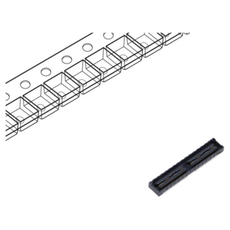 Conector: PCB-PCB; mamă; PIN: 150; 0,635mm; QSS; aurit; SMT; soclu