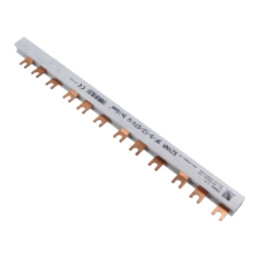Bară colectoare; 16mm2; Poli: 3; Unom: 400V; tip pieptene; L: 210mm