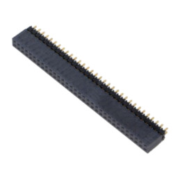 Conector: şiruri pini; tată; PIN: 64; 2,54mm; aurit; THT; soclu