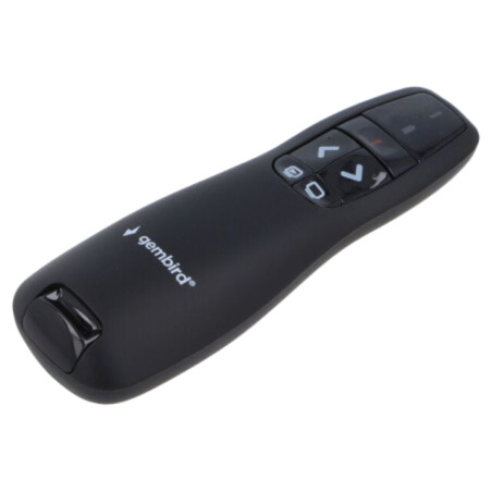 Prezentator; neagră; USB A mufă; 2,4GHz; 10m
