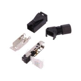 Conector: RJ45; mufă; PIN: 4; Cat: 5; ecranat; Dispunere: 8p4c