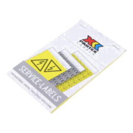 Indicator de protecţie; acrilic,folie autoadezivă; W: 25mm