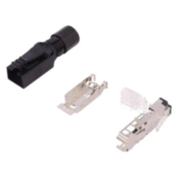 Conector: RJ45; mufă; PIN: 4; Cat: 5; ecranat; Dispunere: 8p4c